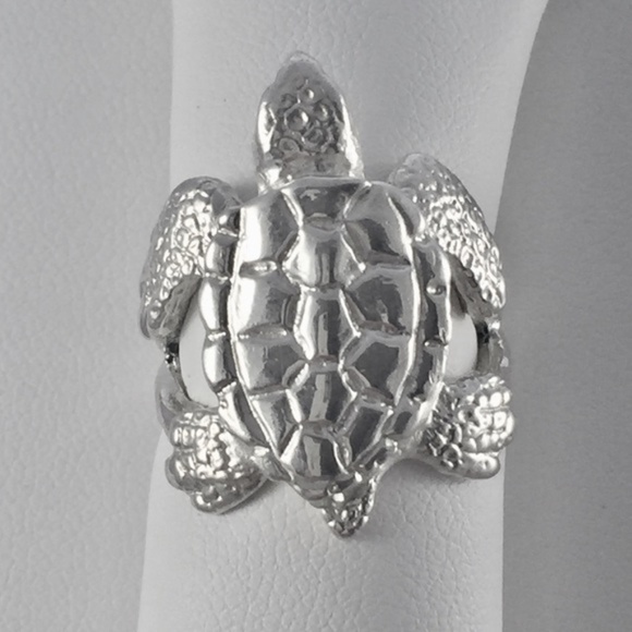 NWT, .925 ring baby sea turtle ring handmade by me - Picture 4 of 7